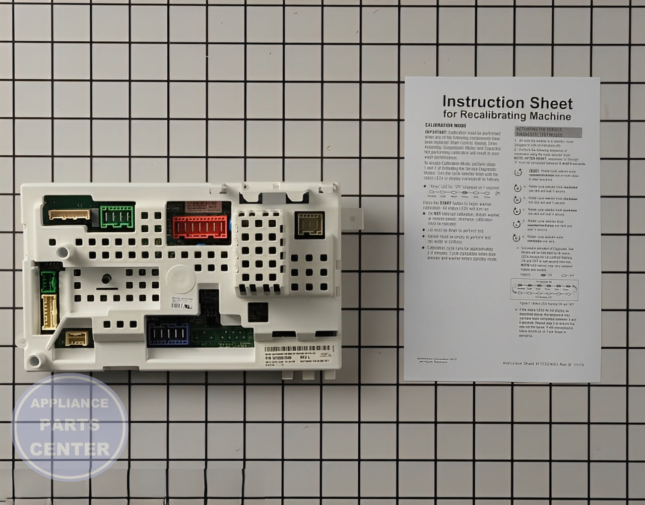 Control Board W10581549 - Detailed view of circuitry details