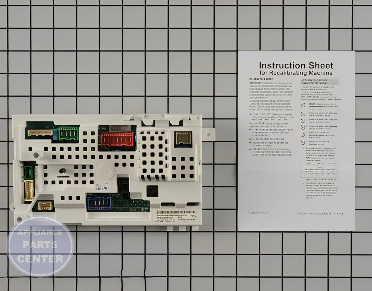 Control Board W10581558 - Detailed view of timer and circuit board details