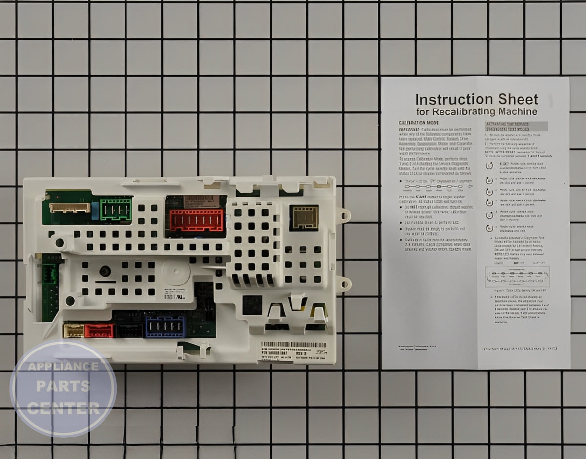 Control Board W10581897 - Detailed view of circuit components for precise timing control