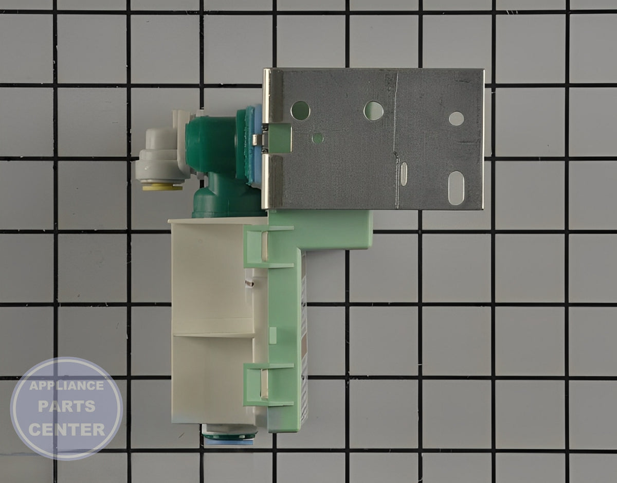 WHIRLPOOL REFRIGERATOR VALVE W10585391 - Detailed view of valve & float assembly