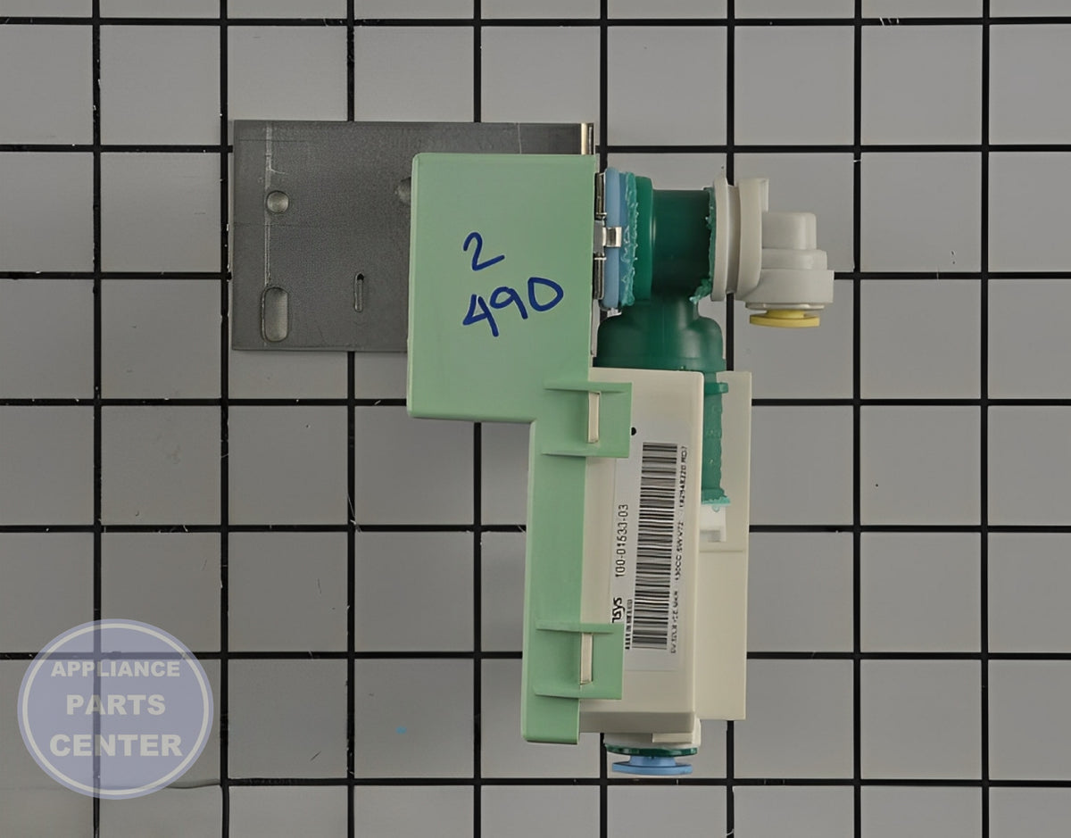WHIRLPOOL REFRIGERATOR VALVE W10585391 - Main view showing water control for WPL Ice Machines