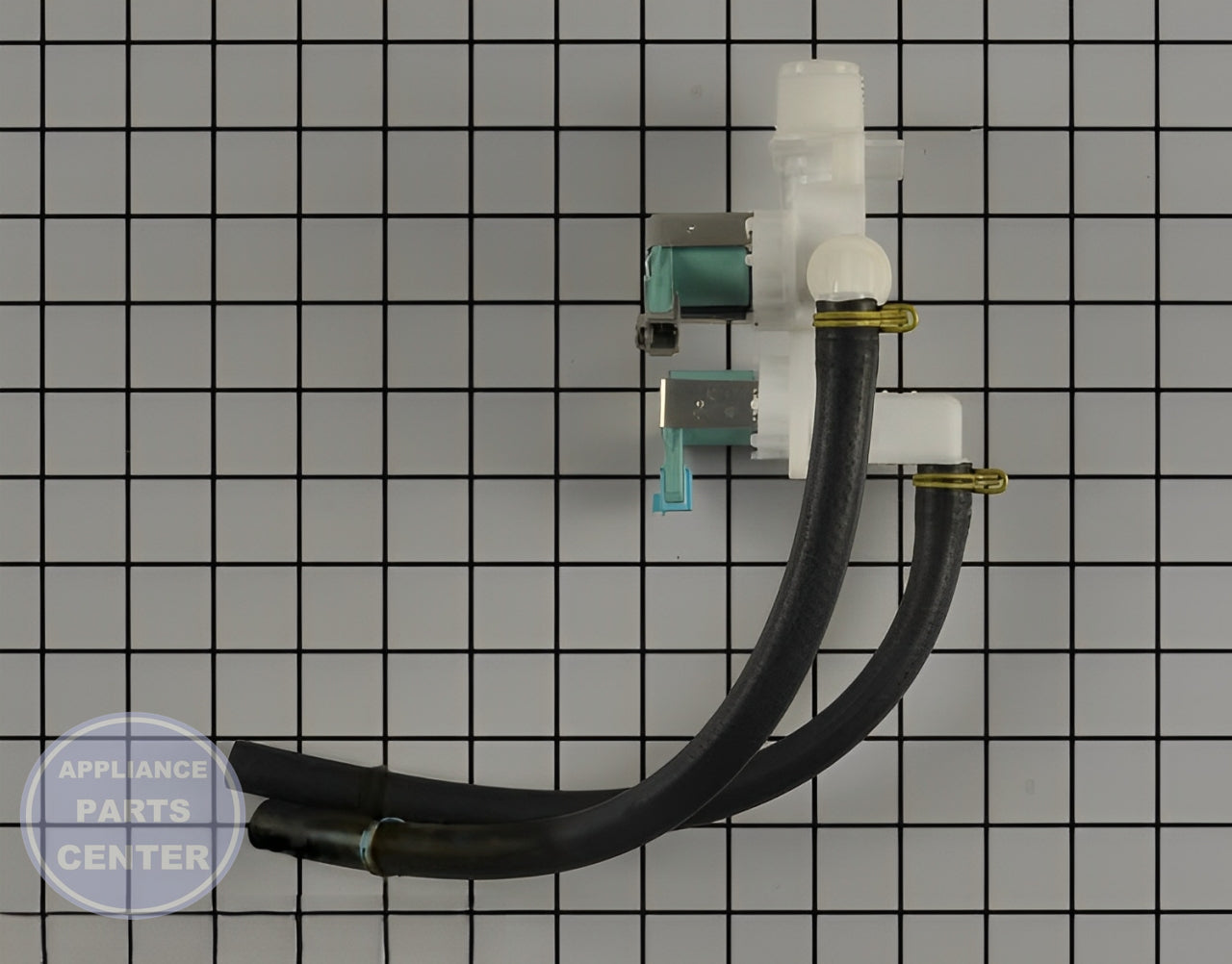 WHIRLPOOL WATER INLET VALVE W10599356 - Detailed view of valve & float assembly