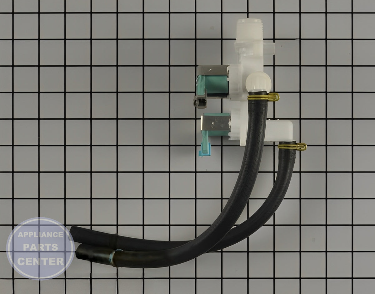 WHIRLPOOL WATER INLET VALVE W10599356 - Detailed view of valve & float assembly