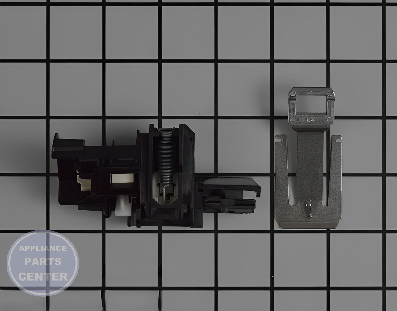 WHIRLPOOL DOOR LATCH W10619006 - Main view showing secure closure for WPL Dishwashers