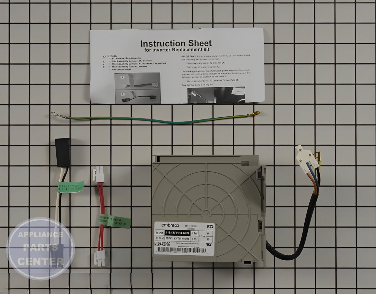 WHIRLPOOL REFRIGERATOR INVERTER CONTROL BOX W10629033 - Main view showing circuit board for specific models