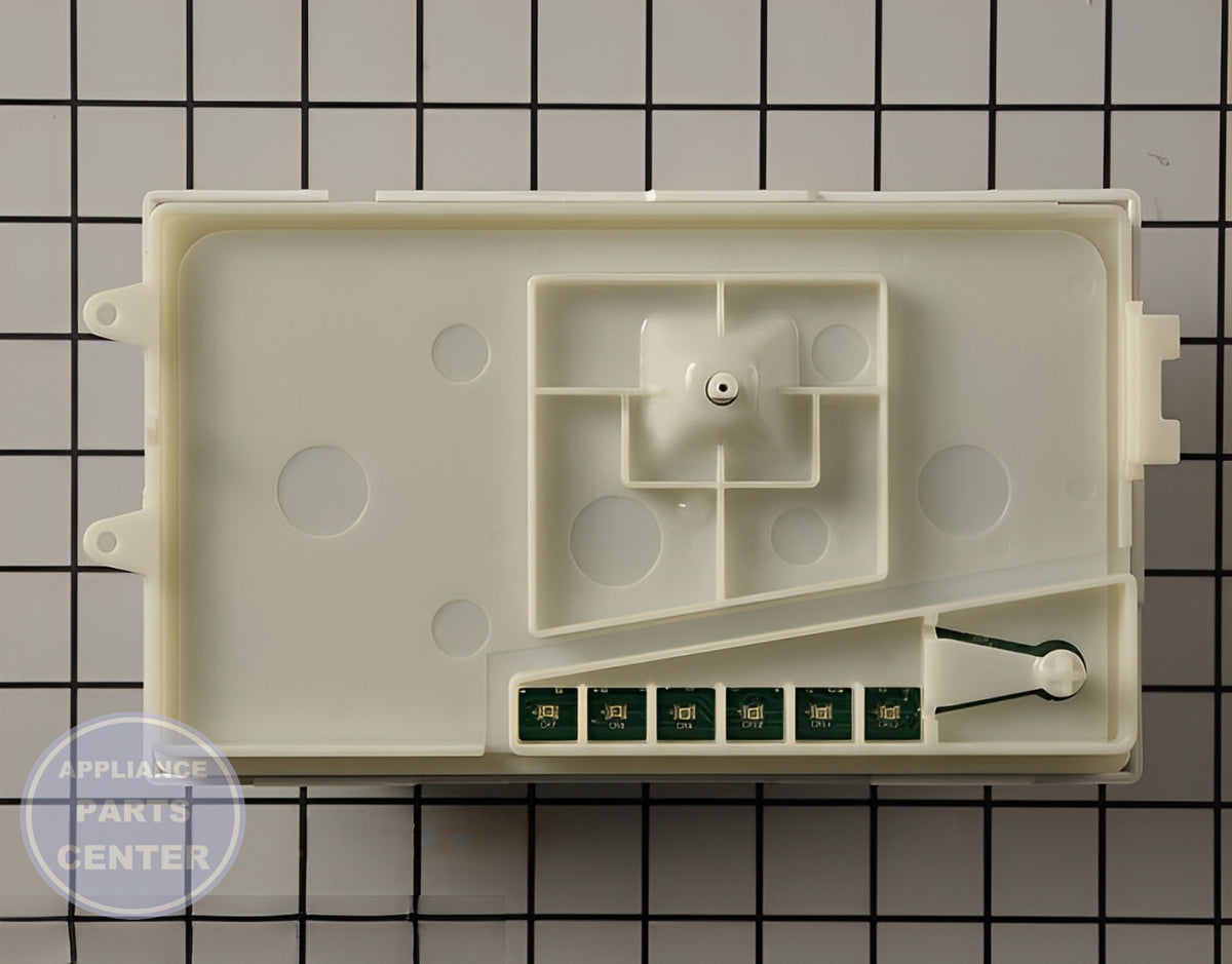 CNTRL-ELEC W10634026 - Detailed view of circuit board and timer assembly