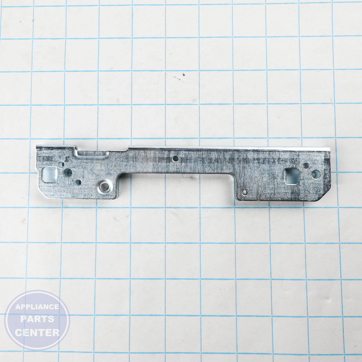 HINGE-RECV W10634238 - Side view with precise measurements for accurate fit