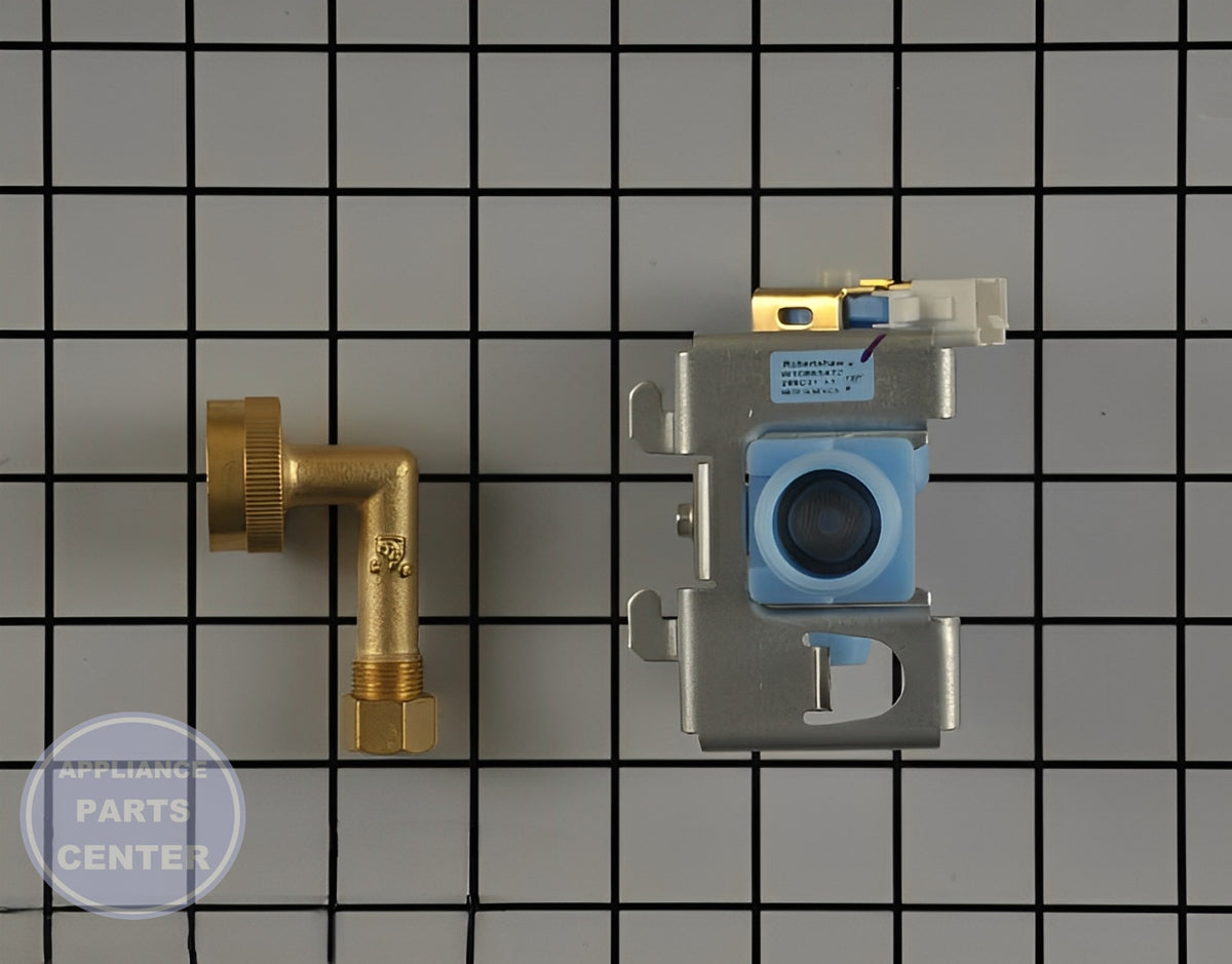 WHIRLPOOL WATER INLET VALVE W10648041 - Main view showing efficient water flow for WPL Dishwasher models