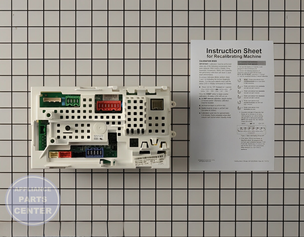 Control Board W10671327 - Detailed view of circuitry details