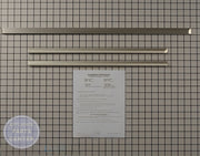 WHIRLPOOL RANGE STAINLESS COOKTOP TRIM KIT W10675028 - Main view showing stainless steel design for various models
