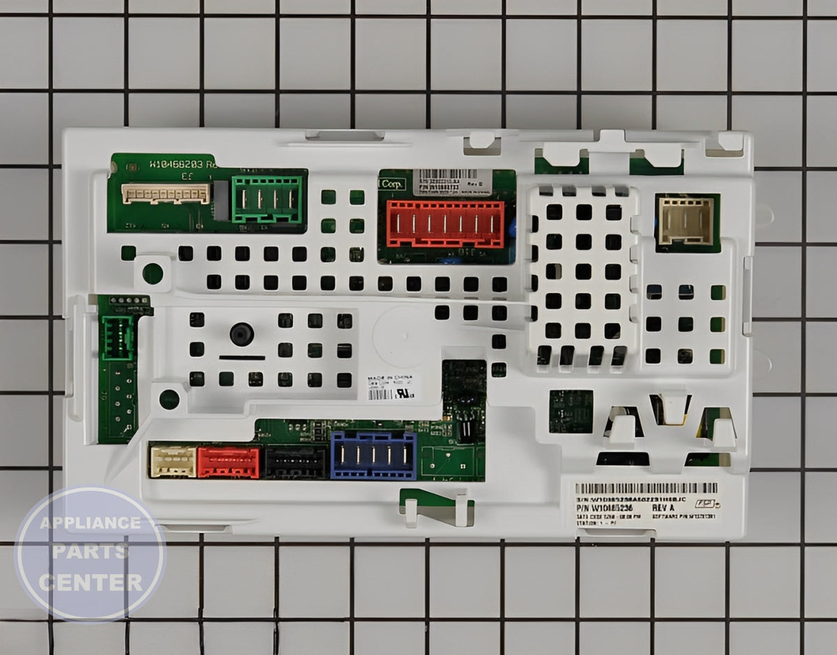 Control Board W10685236 - Detailed view of circuit control features