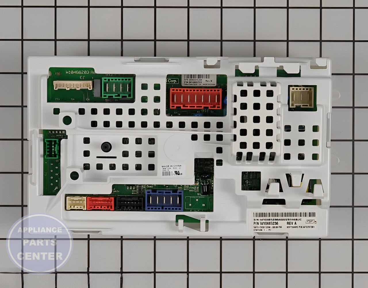 Control Board W10685236 - Detailed view of circuit control features
