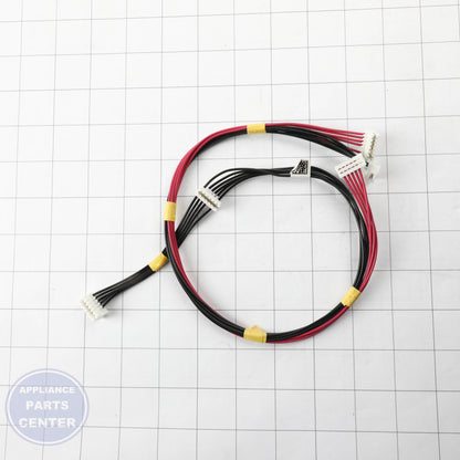 HARNS-WIRE W10694671 - Side view with precise measurements and specs