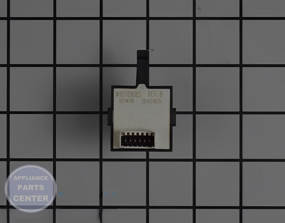SWITCH-CYC W10701085 - Side view with precise measurements