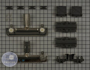 WHIRLPOOL DISHWASHER DISHRACK ADJUSTER W10712395 - Main view showing adjustable features for various models