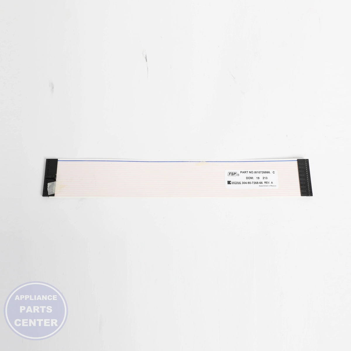 HARNS-WIRE W10726866 - Side view with precise wire measurements