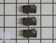 WHIRLPOOL MICROWAVE SWITCH W10727408 - Main view showing compatibility for various models