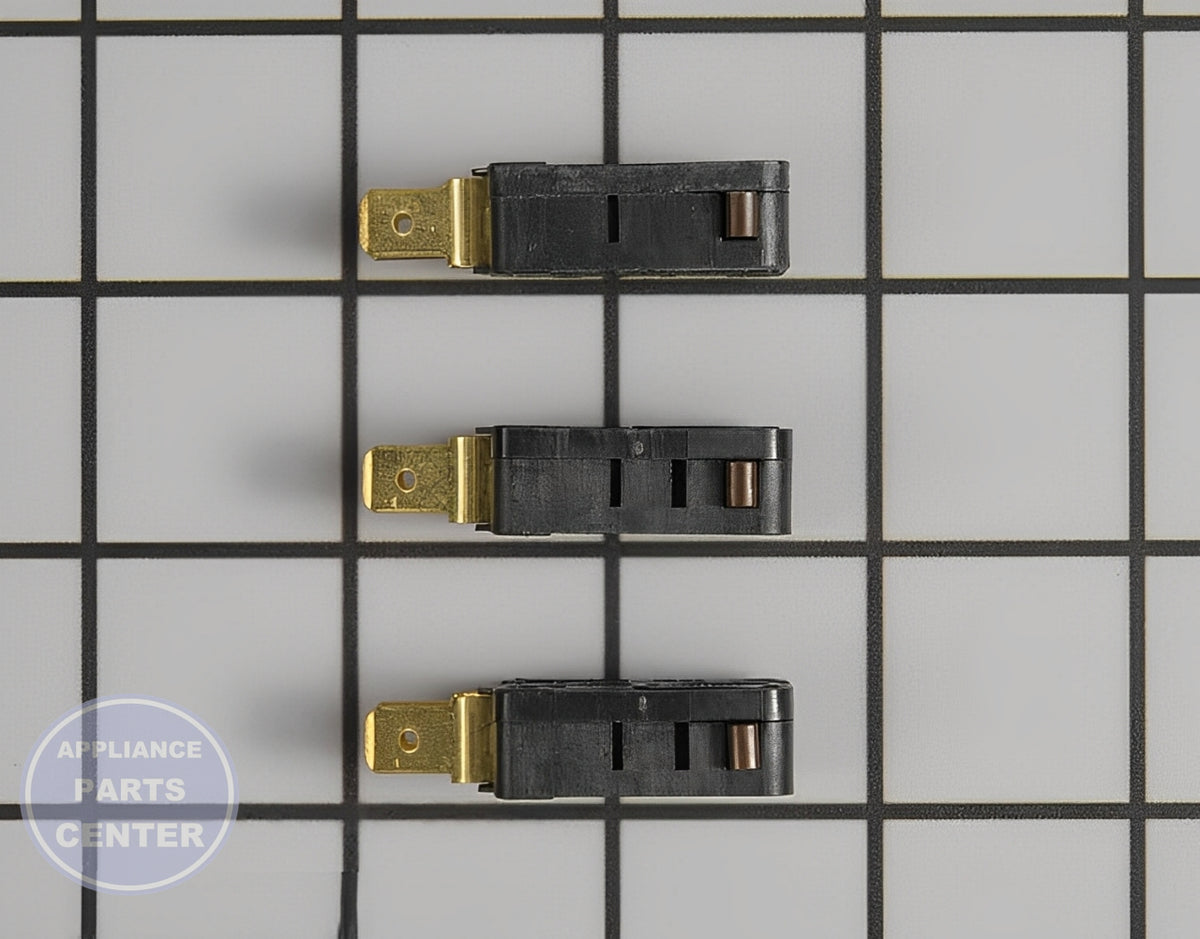 WHIRLPOOL MICROWAVE SWITCH W10727408 - Installation in WPL Oven/Microwave Combo showing key mounting points
