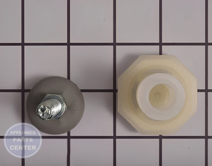 Whirlpool Leveling Leg W10739673 - Main view showing sturdy support for Amana, Maytag, Whirlpool models