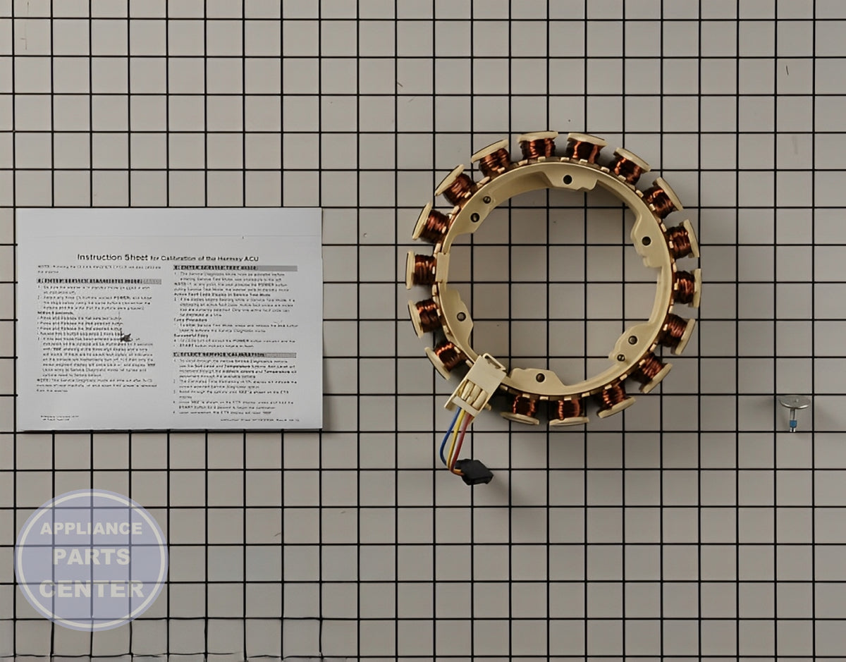 WHIRLPOOL STATOR W10754158 - Detailed view of high-quality technical details