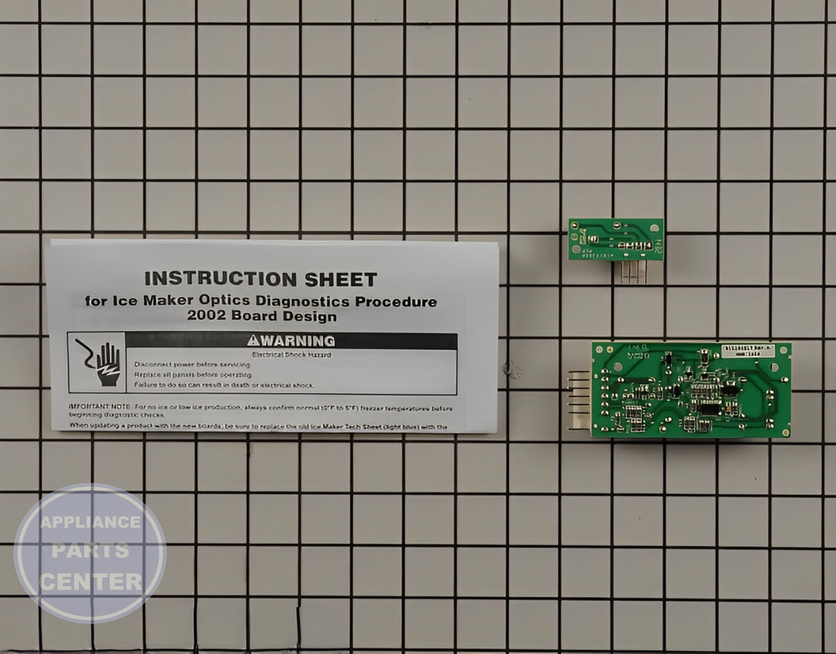 WHIRLPOOL REFRIGERATOR ICE MAKER MICROCOMPUTER CONTROL BOARD - Detailed view of the microcomputer control details