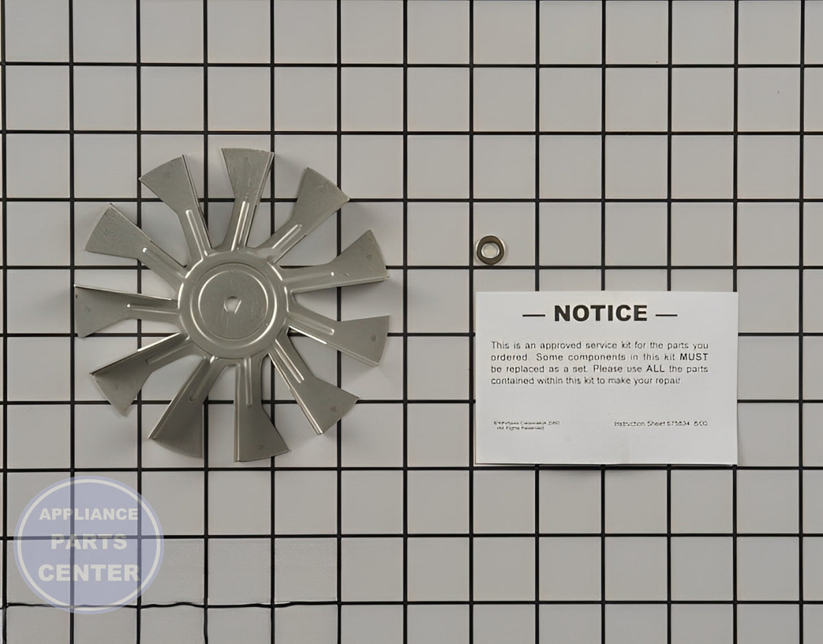 Amana Fan Blade W10758272 - Main view showing efficient cooling for Amana and Whirlpool models
