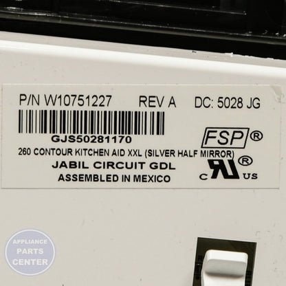 WPL CNTRL-ELEC W10759802 - Installation in specific model showing key mounting points