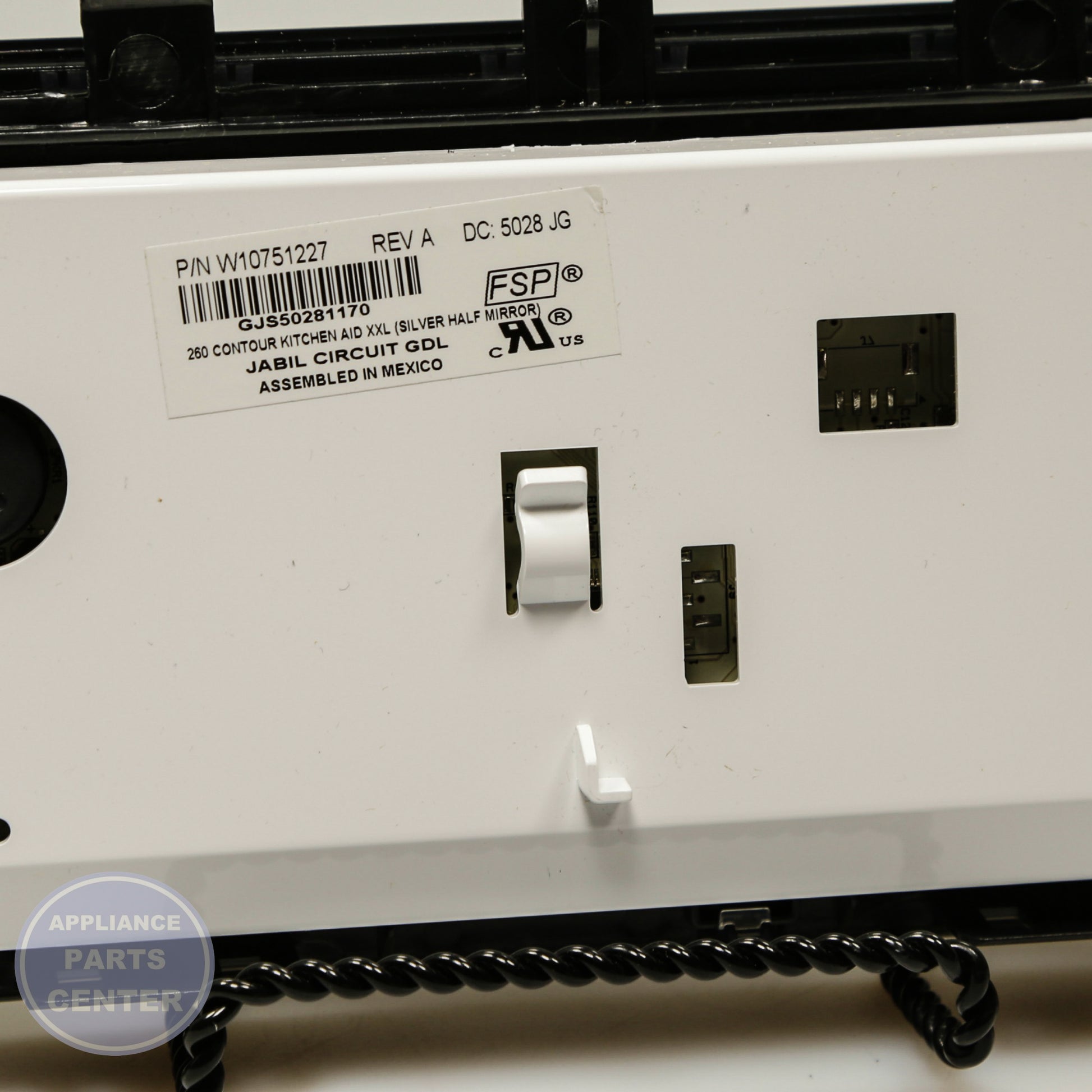 WPL CNTRL-ELEC W10759802 - Installation in specific model showing key mounting points