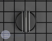 [Brand] WHIRLPOOL RANGE BURNER CONTROL KNOB STAINLESS - Main view showing sleek stainless steel dial for [specific models]