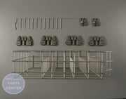 Whirlpool Lower Dishrack Assembly W10780925 - Main view showing sturdy design for Whirlpool and Kenmore models