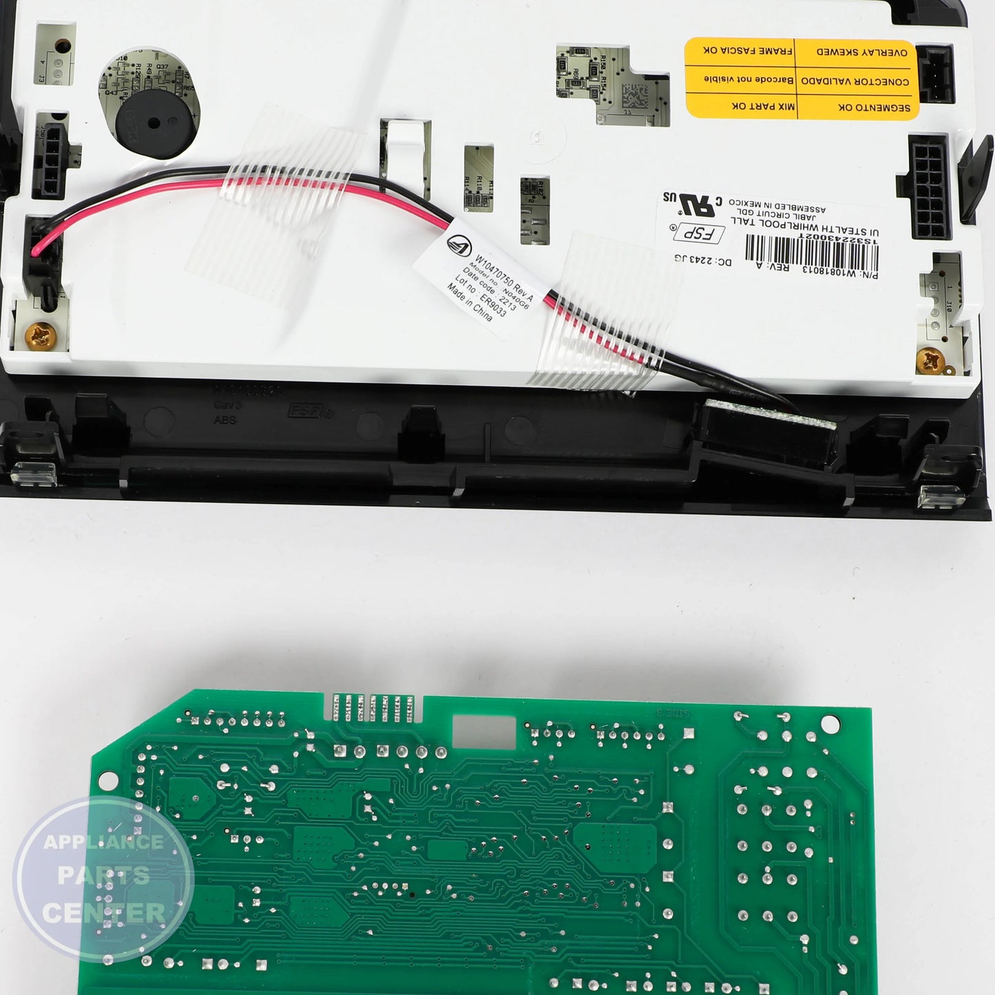 WPL CNTRL-ELEC W10789392 - Main view showing electronic control features for WPL models