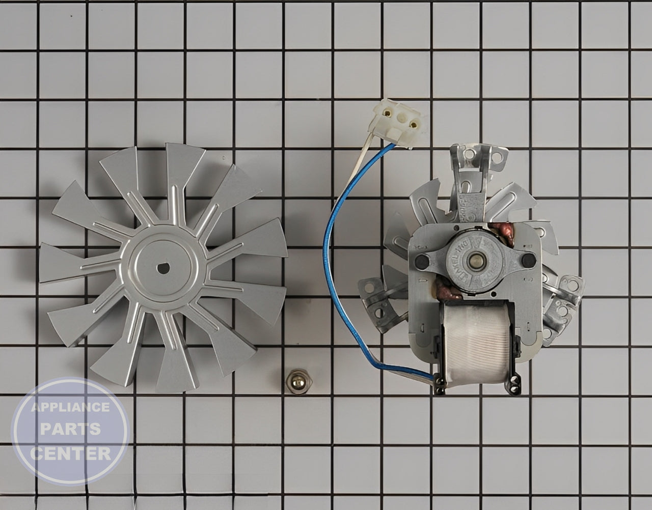 Amana Convection Motor W10794440 - Installation in specific model showing key mounting points