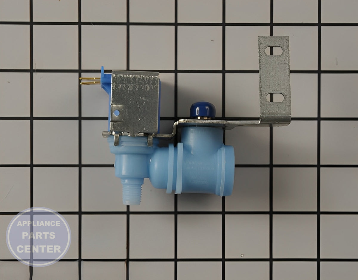 WHIRLPOOL WATER INLET VALVE W10801996 - Detailed view of valve and float assembly