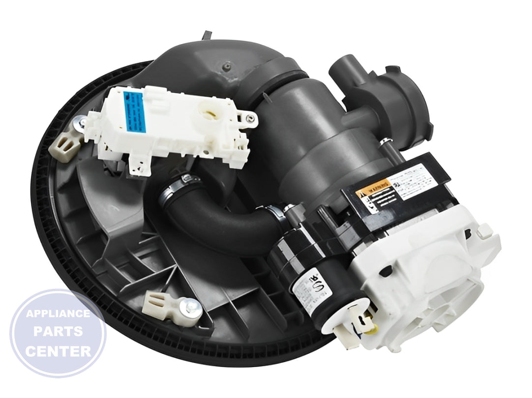 WHIRLPOOL DISHWASHER PUMP AND MOTOR ASSEMBLY W10805015 - Main view showing efficient water circulation for Whirlpool dishwasher models