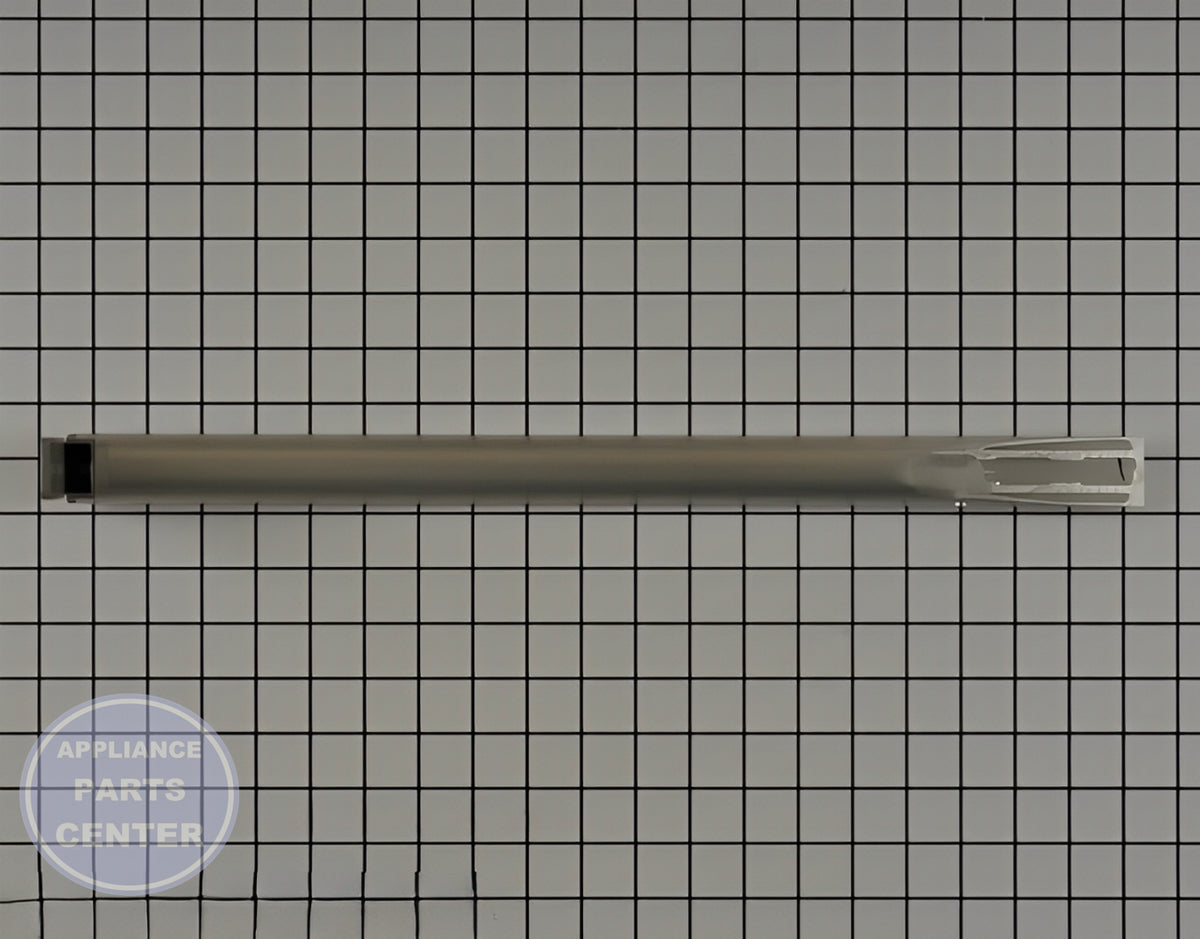 WHIRLPOOL STAINLESS REFRIGERATOR DOOR HANDLE W10806512 - Side view with sleek measurements