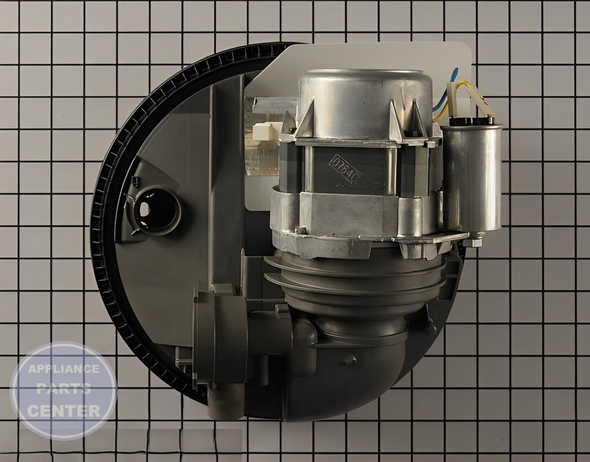 WHIRLPOOL DISHWASHER DRAIN PUMP AND MOTOR W10806701 - Detailed view of durable technical details