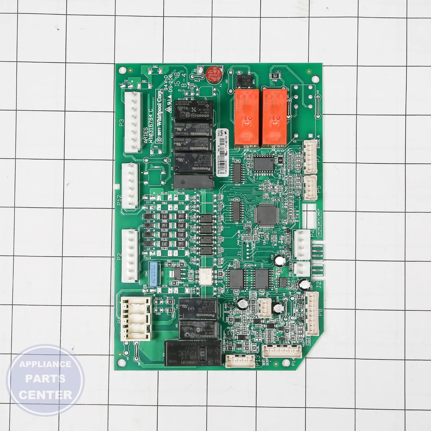 WPL CNTRL-ELEC W10807388 - Installation in specific model showing key mounting points