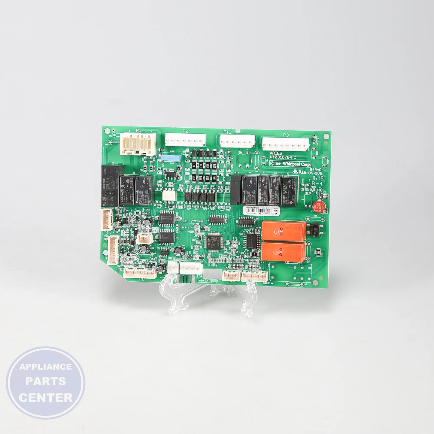 WPL CNTRL-ELEC W10807388 - Installation in specific model showing key mounting points