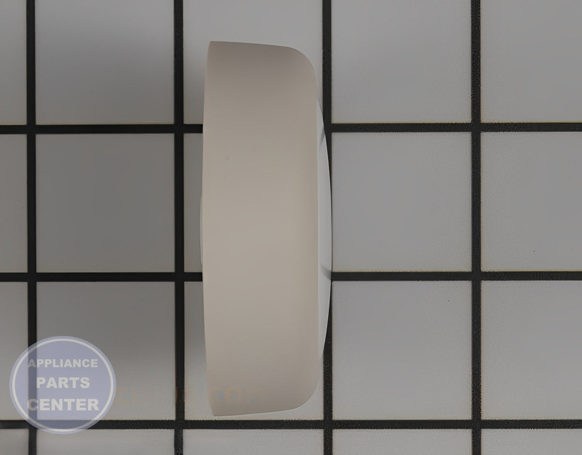 WHIRLPOOL WHITE CONTROL KNOB W10807860 - Detailed view of high-quality construction