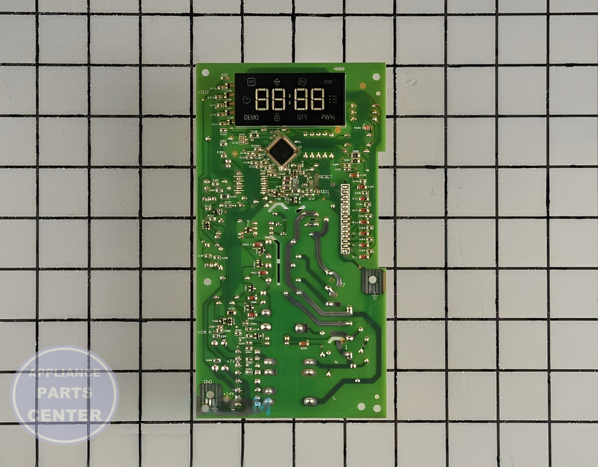 Whirlpool Control Board W10810046 - Main view showing digital display for Whirlpool microwaves