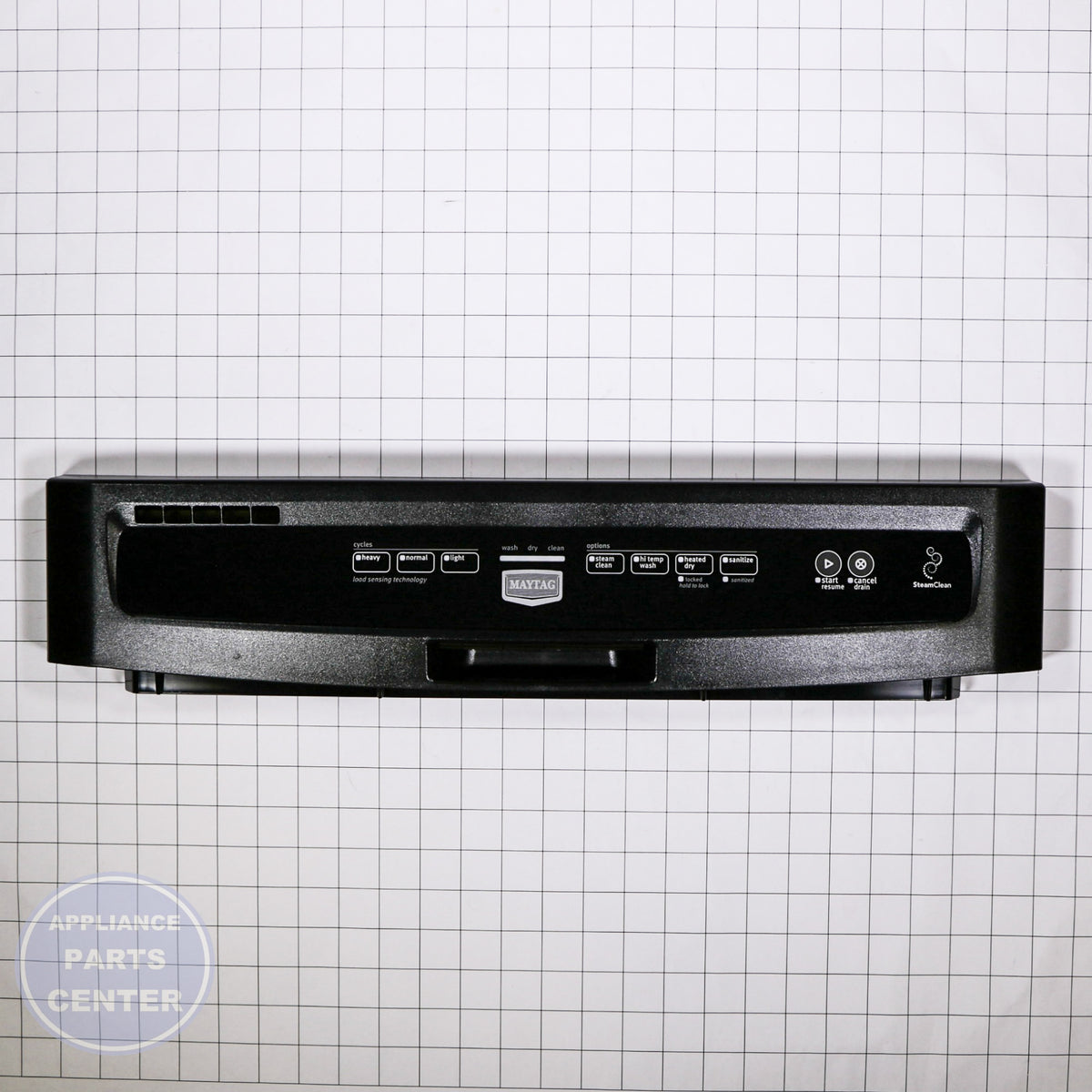 PANEL-CNTL W10811157 - Side view with precise measurements