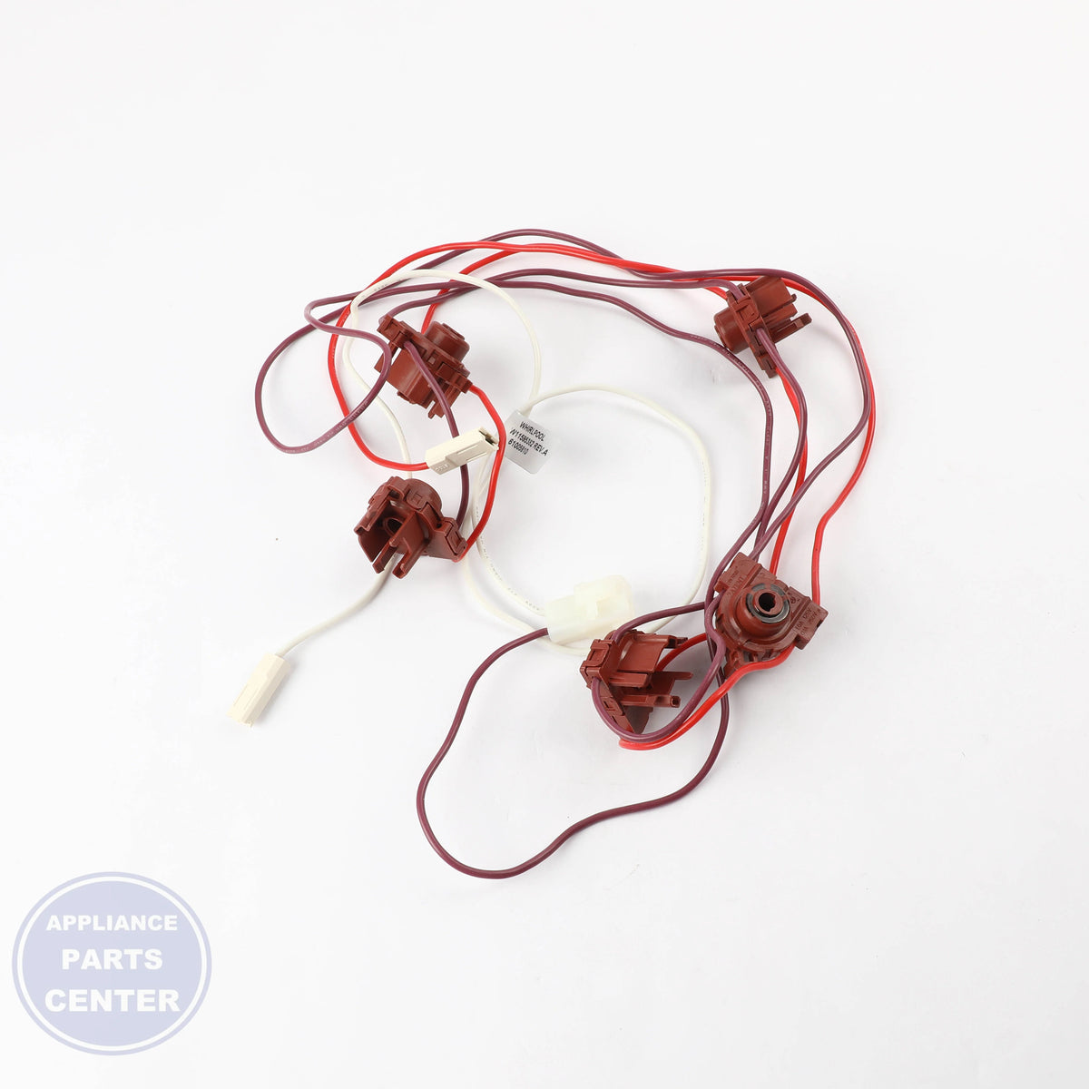 HARNS-WIRE W10811693 - Side view with secure wire connector specs