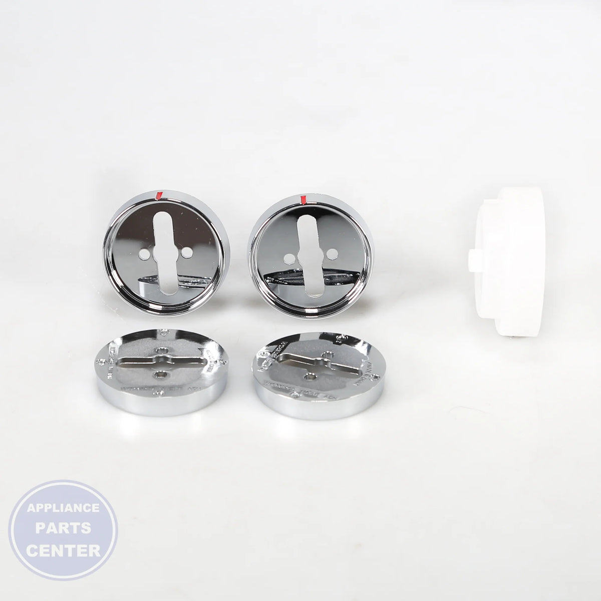 BEZEL-KNOB W10813558 - Side view with precise measurements for easy compatibility