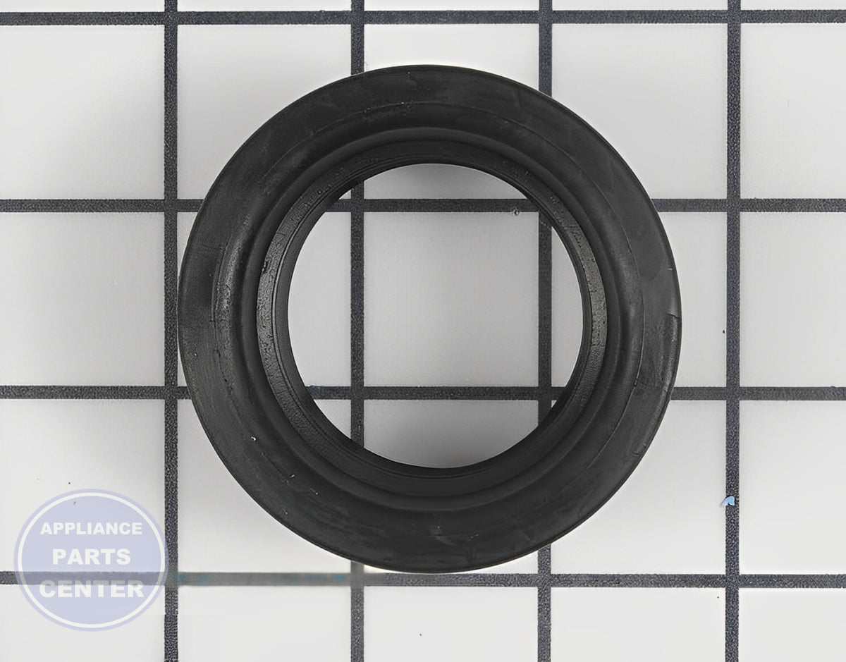 WHIRLPOOL WASHER CENTER POST GASKET SEAL W10814296 - Side view with leak-preventing specs