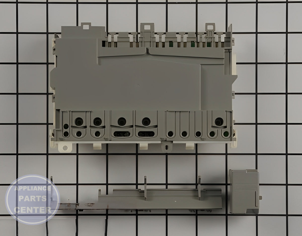 Whirlpool Dishwasher Control W10817282 - Detailed view of circuit board and timer