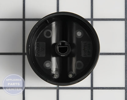 Knob W10819917 - Side view with 2.5 inches diameter specs