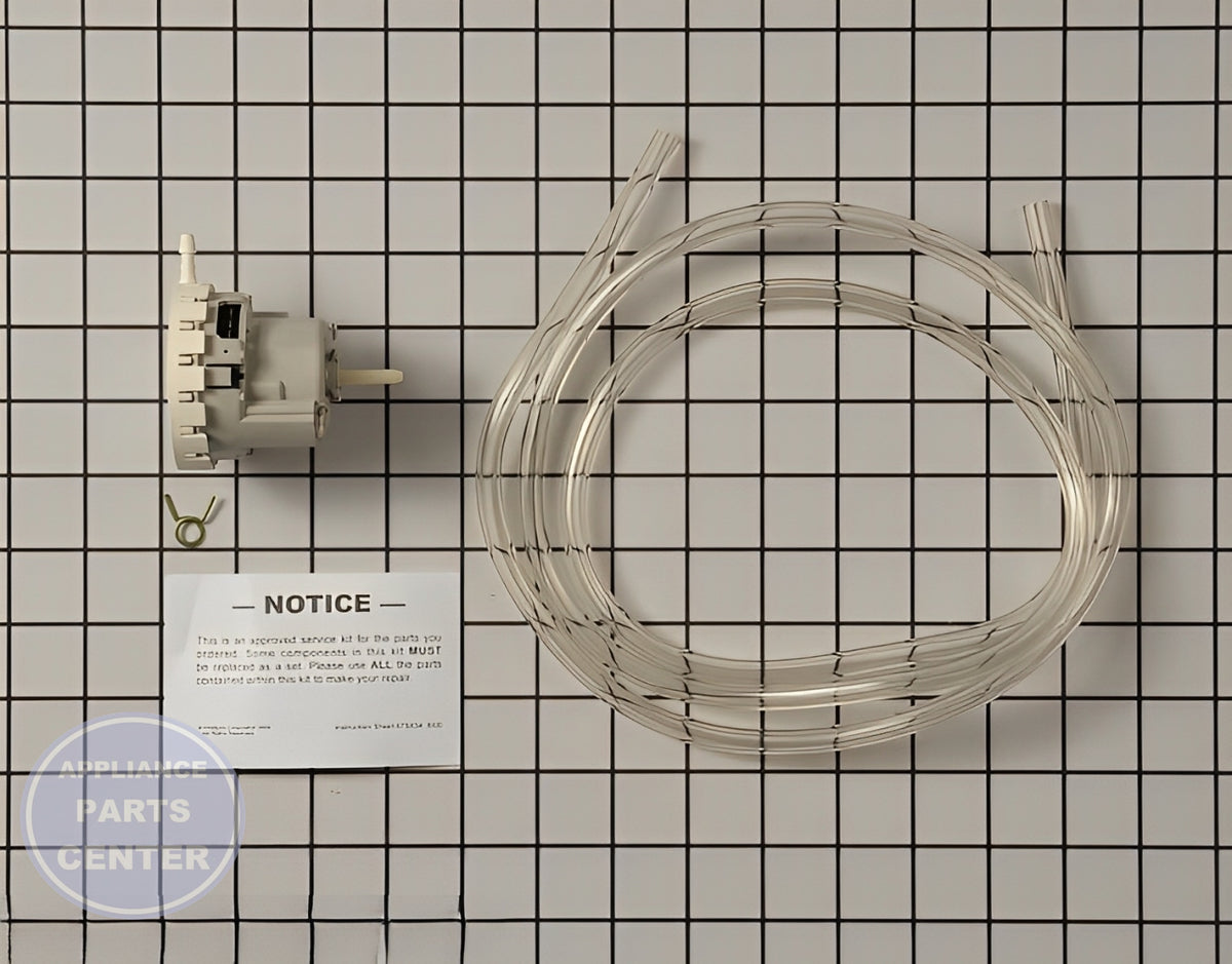 WHIRLPOOL WASHER PRESSURE SWITCH W10820051 - Detailed view of water pressure specifications