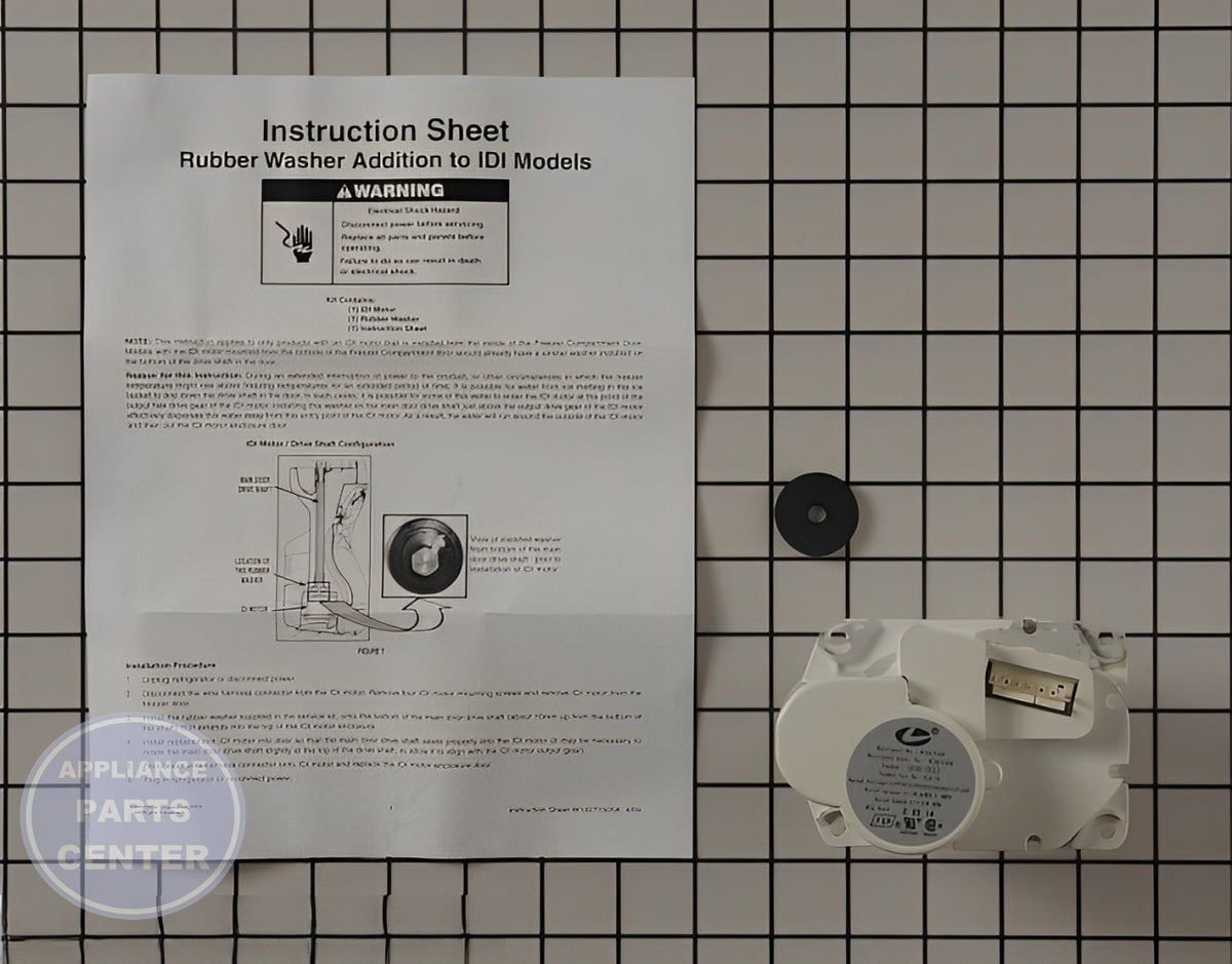 Whirlpool Dishwasher Dispenser Motor W10822606 - Main view showing efficient detergent dispensing for various Whirlpool models