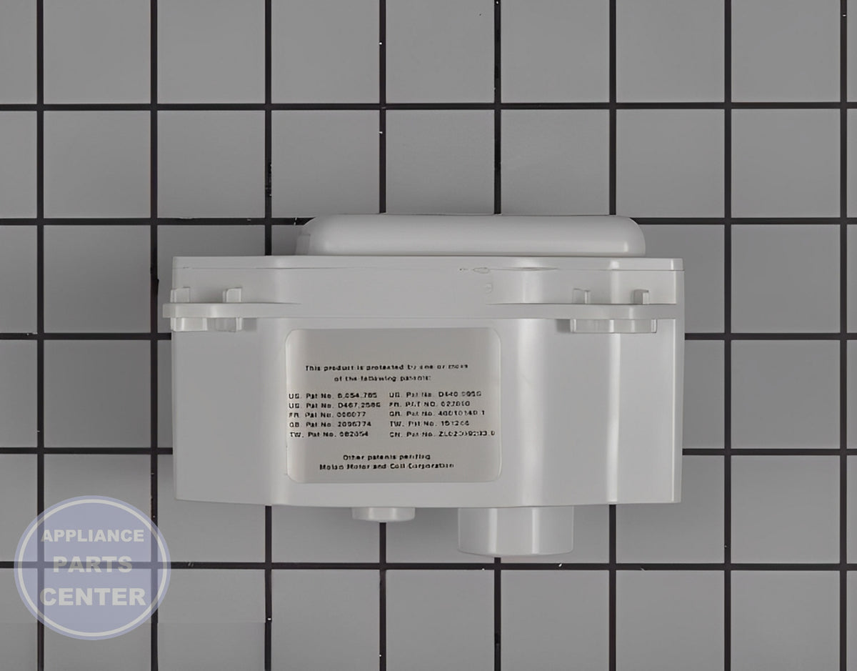 WHIRLPOOL REFRIGERATOR ICE MAKER DISPENSER AUGER DRIVE MOTOR W10822635 - Side view with high-performance specifications