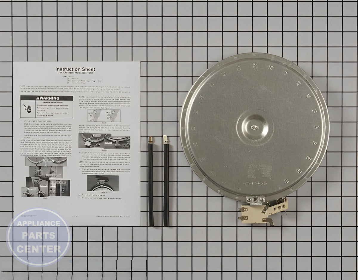 WHIRLPOOL DUAL RADIANT ELEMENT W10823692 - Detailed view of efficient heating capabilities